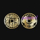 Feng Shui Coins Lucky Chinese Fortune Coin Brass Metal Ching Money Display 8cm Z