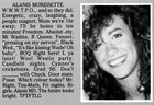 Alanis Morissette High School Yearbook Senior Year