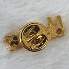 Vtg Bloomies Bloomingdale s Department Store Gold Tone Bubble Letter Lapel Pin