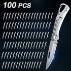 100pcs Stainless Steel Folding Knife Handcrafted Engraving Craft Carving Knife