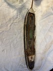Antique Folk Art Wooden Canoe Boat Model     Handcrafted Primitive Maritime D  cor