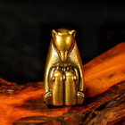 Bearnurturers Solid Brass Bear Family Sculpture - 100  Handcrafted Mother   Two