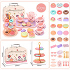 Kids Plastic Tea Party Set For Toddlers   Girls Ages 3-8     Princess Pretend Play