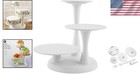 Elegant 3-tier Cupcake Stand - Stylish White Dessert Display For Any Occasion