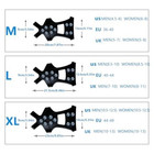 Ice Snow Anti Slip Spikes Grips Grippers Crampons Cleats For Hike Shoes Boot L  