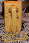 Excellent Vintage Western Electric Yellow Classic Rotary Dial Wall Phone  Works 