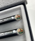 Vintage Quill Bubble Top Pen   Pencil Set Amoco Logo Oil Gas Collectible