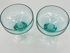 Two Vintage Mid-century Modern Japanese Sasaki Harmony Champagne Sherbet Glasses