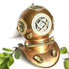 Copper   Gold U s Navy Diving Diver Helmet Brass Maritime Gift Rare Water Seal
