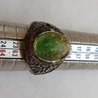 Authentic Roman Empire Bronze Ring With Beautiful Stones Amazing Rare Ancient