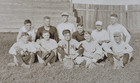 Early 1900 s Original Real Photo Postcard-baseball Team In Uniform-great Image