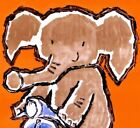 Vespa 1958 Classic Italian Motor Scooter Vintage Poster Art Print Elephant Art