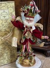 New Mark Roberts 16    Jingle And Mingle Fairy King Jewel Santa Ornament