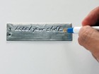 Emboss-o-tag Double Sided Write On Metal Labels 1 Inch X 3 3 Inches  Silver