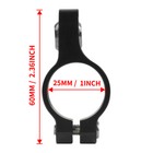 Fit For Motorcycle Steering Damper 25mm   1  Bracket Clamp Mount Black Us