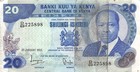 Kenya  20 -   1 1 1982  Series  D 69   Circulated Banknote Mit