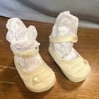Vintage Baby doll Booties With Pearl Buttons