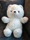 Vintage 1986 Dan Dee Plush Teddy Bear 16 In White Stuffed Animal Kmart Rare  