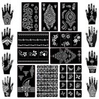 18 Sheets 97pcs Henna Tattoo Stencil Kit  Reusable Mehndi Templates For India   
