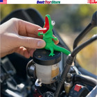 Wobble Lizard Figurine Green Spring Tail Toy Motorcycle Bike Desk Office Decor