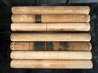 Lot Of 7 Rubber Covered Gravity Conveyor Rollers 17-3 4  X 1-7 8  Used