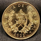 2022 Uncirculated Republica De Guatemala 1 Un Quetzal Coin Paz Firme Y Duradera