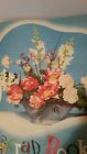 Vintage Scrapbook   1940 s Floral     New  Unused Large