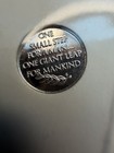  first Step On The Moon  Solid Platinum Mini-coin - Franklin Mint - Coa   Ogp