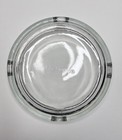Heavy Clear Glass Cigar Ashtray 5 5    Round Thick Glass 4 Rest Durable Classic