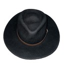 B s Premium Lewis - Wide Brim Fedora Hat - 100  Wool Felt - Water Resistant -new