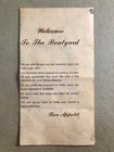 Boatyard Restaurant Vintage Menu  Chincoteague  Virginia  Rare 