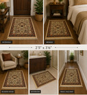 Natural Wool Old Orintal Rugs  Hand Woven knotted Size Approximately 2 5  X 3 6 