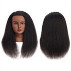 Traininghead 100  Real Hair Mannequin Head Training Head Cosmetology Doll Hea   