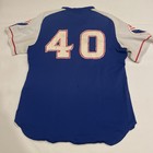 Game Worn Jimmy Freeman Atlanta Braves 1973 Mlb Sand-knit Jersey Vintage Blue 44