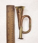 Vintage Beautiful Handmade Brass   Copper Bugle Can Be Used As A D  cor Item