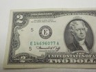 Rare Vintage 1976 Uncirculated  2 Dollar Bill Bicentennial E14696077a Richmond