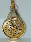 Polish Brass English Arabic Calendar  Astrological Calendar Globe Map Style Bras