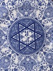 Spode Judaica Collection Matzoh Passover Plate Blue   White 9  Excellent Conditi
