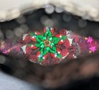 Art Glass Kaleidoscope Stained Glass Stand Boxed Colorful Glitter Tube Decor