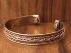 Pure Copper Bracelet Magnetic Healing Ancient Therapy Arthritis Pain Relief Cuff