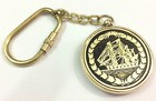 50 Year Perpetual Calendar Key Chain Antique Brass Nautical Vintage Style Gift