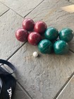 Spalding Bocce Ball Classic Set Lawn Bowling With Black Case Bin  10