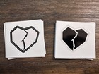 Atticus Broken Heart Sticker Tom Delonge Mark Hoppus Blink 182 Fender Strat