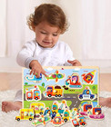 Wooden Peg Puzzles For Toddlers 2 3 4 Years Old  Kids Educational Preeschool Peg