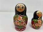 Beautiful 5 Pc Russian Wood Handmade Nesting Dolls