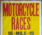 1959 Heidelberg Raceway 15 Mile National Championship Motorcycle Race Poster