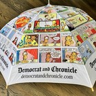 Democrat And Chronicle Comic Strip Umbrella Funnies Snoopy Garfield Cathy Wood