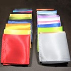 Men Solid Color Silk Handkerchief Pocket Square Hanky Wedding Party Suit Decor