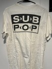 Vintage Sub Pop No Comment Grunge White Shirt Nirvana Rare