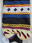 Vtg Seminole Patchwork Jacket Black Ricrac Trim Handmade Native American Textile